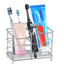 Stainless Steel Bathroom Toothbrush Holder Toothpaste Holder Stand Vertical
