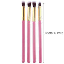 Pro 4pcs Eye Makeup Brush Set Kits Small Size Eyeshadow Cosmetic Brush Tool