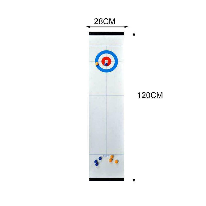 Sport Tabletop Ball Spiel Set Bowling Curling Training tragbar Spielzeug Mi L5O6