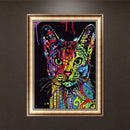 DIY Colorful Cat 5D Diamond Painting Decor Embroidery Cross Stitch Craft