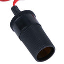 Female Car Lighter Power Socket to Battery Clip-On Crocodile Clip