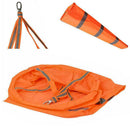 Airport Windsock 30" Long Outdoor Wind SOCK w/ Reflective Grommet Belts Out H0J1