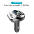 Wireless Bluetooth Handsfree Car Kit Fm Transmitter Mp3 Player Dual Usb Cha