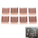 8pcs/set RAM Copper Memory Heat Sink Graphics Card Cooling Radiator ly