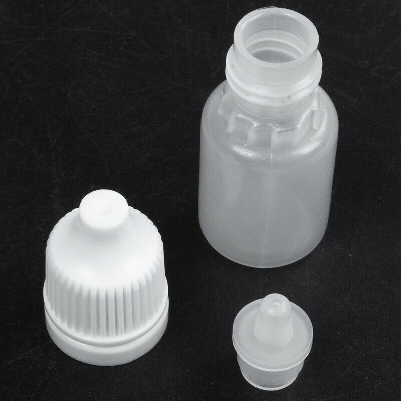 5ml x 50 pieces eye drops bottles, cap + stopper G9O1