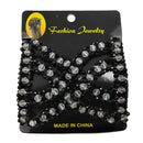 Hair Combs Beads Double Clip Comb Elastic Bun Maker Women DIY Hair Accessory