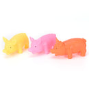 3 x Pet Dog Puppy Pig Shape Chew Fetch Play Toys Squeaker Squeaky With Sound MO
