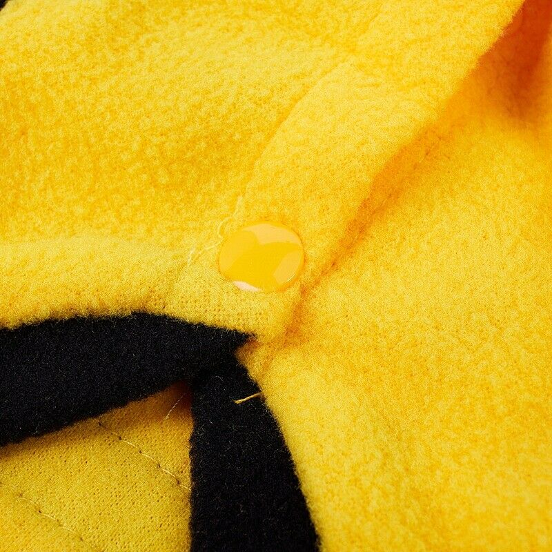Dress up Costume Bumblebee Bee Doogie Dog Coat Clothes Pet Apparel M A9G6