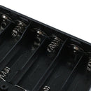 Spring Clip 6x1.5V AA Battery Holder Storage Case ON/OFF Switch with Cap O5U8