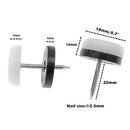 40Pcs Thickened Furniture Glide,Nail-On Nylon Slider Pad Floor Protector fo T4E1