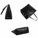 New fashion casual glossy alligator totes large capacity ladies simple shop C5M5