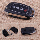 4-Button Uncut Flip Remote Key Fob Case Shell fit for Hyundai Santa Fe ix45 ix35