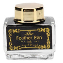 Retro Classical Feather Dip Pen Fountain Pen Ink Bottle with 3 Nibs Station