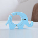 Wood Elephant Money Bank Coin Cash Saving Box Piggy Bank Ornament ~Blue