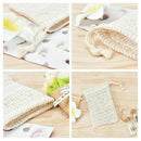 6 Pcs Natural Exfoliating Soap Bags Handmade Sisal Soap Bags Natural Sisal