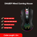 DM6809 Lightweight Computer Laptop 3200dpi Mice Wired RGB Office Gaming Mouse