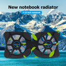 For Notebook PC Portable Folding USB Powered Laptop Cooler Dual Fan Cooling Pad