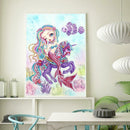 5D DIY Special Shaped Diamond Painting Girl Cross Stitch Mosaic Craft Kits