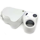 LED Double Multiple 30X 60X Jewelers Eye Loupe Lens Magnifier Magnifying Glass