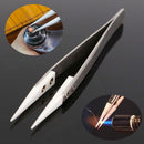 Stainless Steel Ceramic Tipped Tweezers Fine Pointed Tips Heat Resistant Tweezer