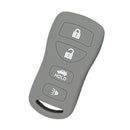 Car Key Fob Protector Case Cover 4 Buttons Key Shell for   Gray