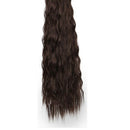 Long Clips in Hair Extension Synthetic Natural Hair Water Wave Blonde Black