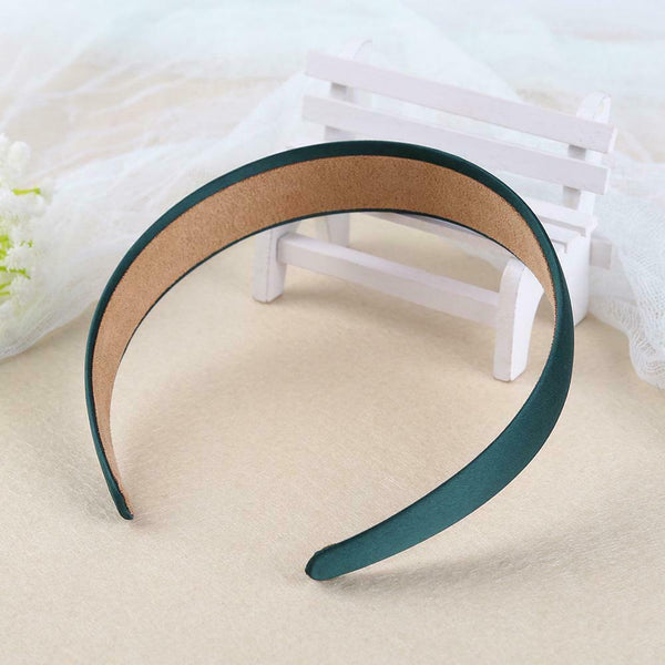 Solid Color Hair Hoops Simple Headband Women Girl Wide Hairband (Lake Blue) A#S
