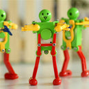 Real Ritzy Children Plastic Clockwork Spring Wind Up Dancing Robot Toys Gift J87