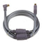 90 Degree TV 9mm Coaxial Cable Aerial Male to Male RF Antenna Cable gray