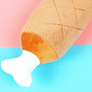 Chicken Legs Double Bones Toys Pet Dog Puppy Toys Dogs Chew Plush Sound_Toy H5D4