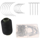 71pcs/set T Pins C Needles Wig Sewing Cord Holding Hair Extender Wig Block- OZ