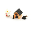 Dog House three-piece House Micro Fairy Landscape Gardening Garden Decor BX