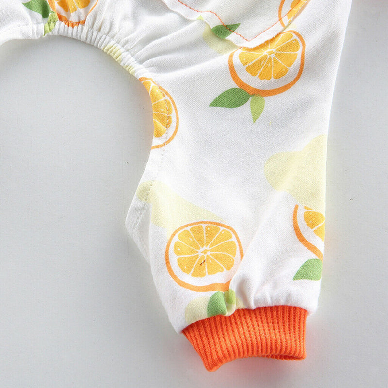 Pet Pajamas Comfort Pet Puppy Clothes Apparel For Small Dog Puppies Orange-S