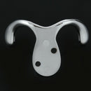 Bright chrome Interior Decor Double Prong Robe Hook J1G5