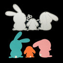 Rabbit Bunny Box Set Metal Cutting Dies DIY Scrapbooking Paper Stencil Ne@