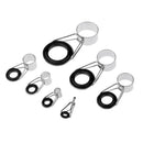 7pcs Telescopic Fishing Rod Guide Tip Repair Kit 4mm-20mm Rod Eye Rings Guides