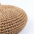 New Fashion Beret Adjustable Straw Beret Female Straw Hat Retro Literary So