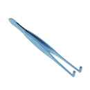 Stainless Steel Roller Tip Angled Meibomian Gland Expressor Forceps - 11cm /