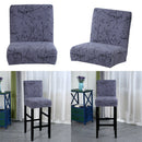 2x Dining Chair Covers Stretch Bar Side Stool Slipcovers for Cafe Salon