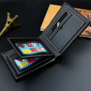 New Fashion Men'S Short Multi Bits Card Holder Wallet Elegant Business Casu