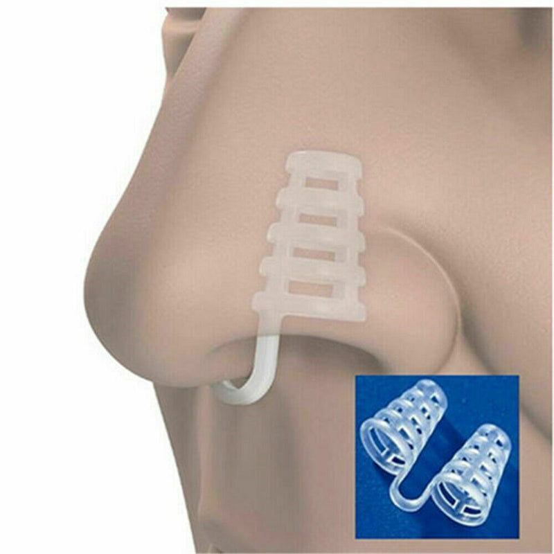 Silicone Anti Snoring Nasal Dilators Stop Snore Nose Clip Sleep Apnea Aid Device