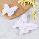 2x/Set Butterfly Cake Fondant Sugarcraft Mould Cookie Plunger Cutter Mold Too 3C