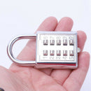 Anti-theft Button Combination Padlock Digit Push Password Lock Zinc Alloy S A8I4