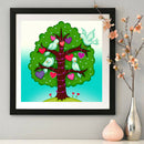 5D DIY Diamond Painting Cross Stitch Kits Tree Full Round Drill Embroidery