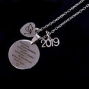 2019 Graduation Stainless Steel Necklace Chain Pendant Jewelry Gift New JClj