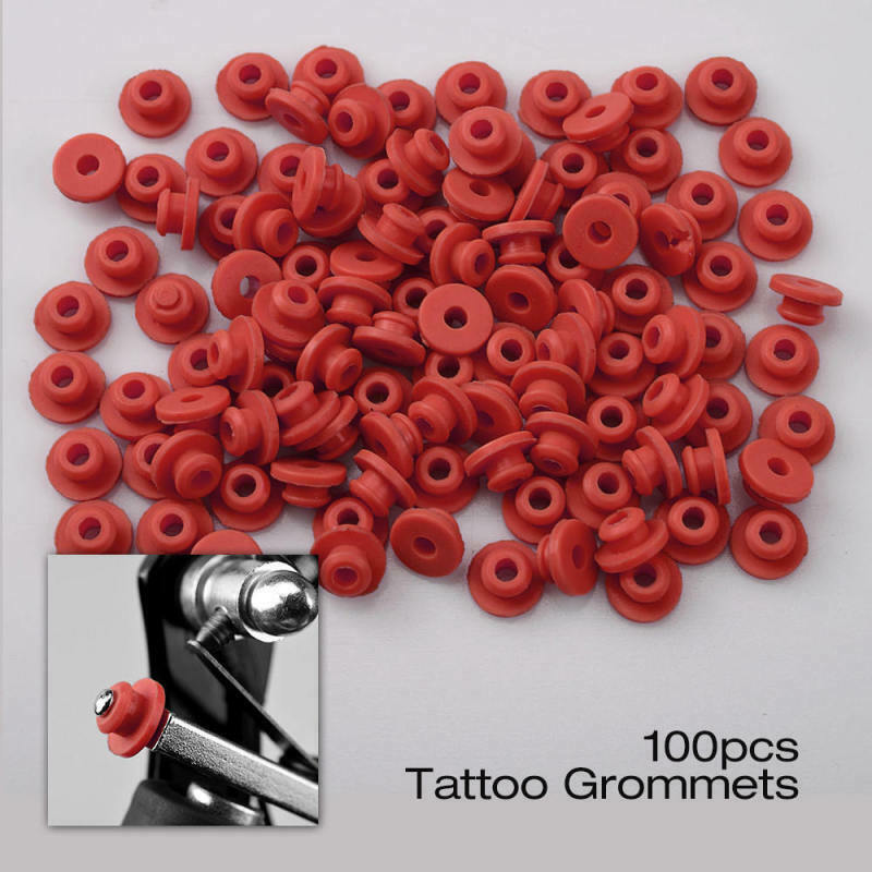 100 O-Rings 100 Elastic Rubber Bands 100 Washers 100 Nipple Tattoo Machine GKA