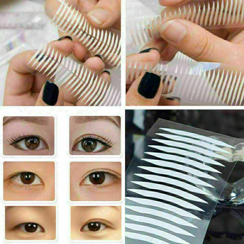12 pairs White Thin Invisible Double-sided Eyelid Clear Adhesive S0D8
