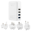 Universal 5.0V 6A 4 Port USB AC Adapter US EU UK AU Plug Worldwide Adapter