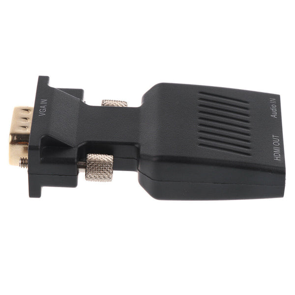 Male to Female M-F VGA HDMI Adapter Converter Audio Support 1080P For HDTV
