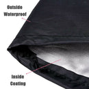 Heavy Duty Patio Round Fire Pit/Table Outdoor Waterproof Cover, Black, 30-Inch